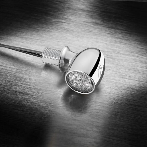 Kellermann Atto® DF LED mini indicator 3 in 1 chrome w/ clear glass