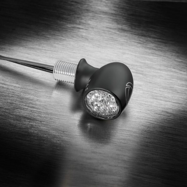 Kellermann Atto® DF LED mini indicator 3 in 1 black w/ clear glass