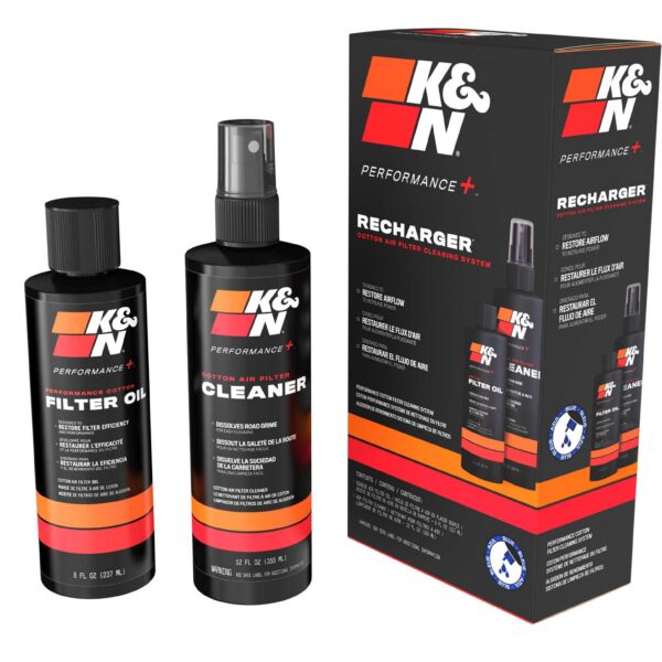 K&N Recharger Kit: Squeeze Oil- Blue 8 Oz