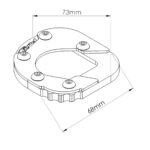 Puig Side Stand Foot Enlarger Bmw F700Gs 12'-16' C/Blac