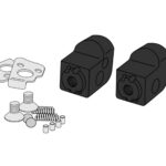 Puig Pair Footrest Fixation Passenger Suzuki Gsx-S100