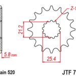 JT Front sprocket JTF784.15RB