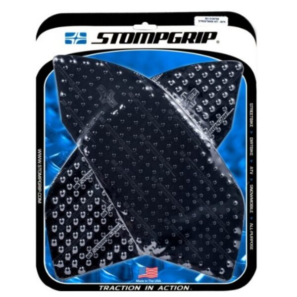 Stompgrip Street Bike Tank Grips - Volcano - 0075 : Black