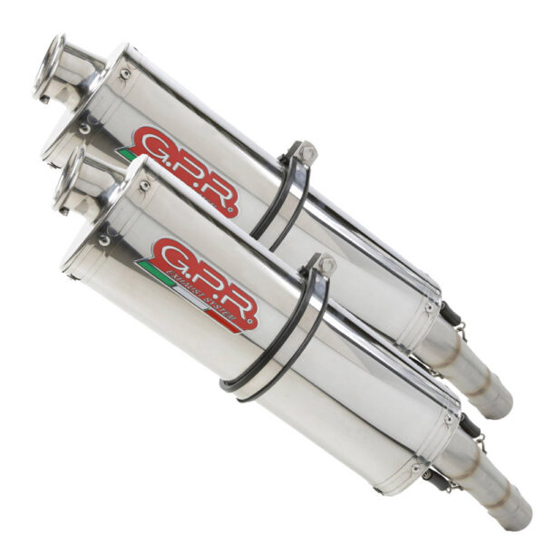GPR Yamaha Fjr 1300 2006/16 Pair E-approv. slip-on exhaust Trioval