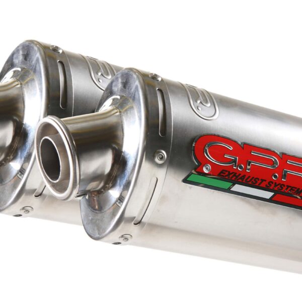 GPR Ducati Monster S2R 800 2004/07 EC-Approv. silencer with mid-full line Inox T