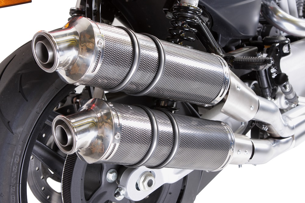 GPR Harley Davidson Xr 1200 Pair EC-Approv. slip-on exhaust Poppy Tondo