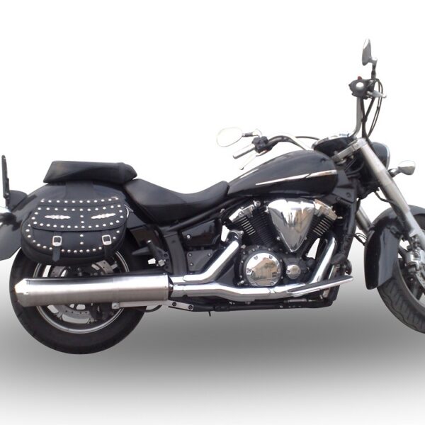 GPR Yamaha Xvs 1300 Midnight Star 2006/14 EC-Approv. slip-on exhaust Inox Bomb