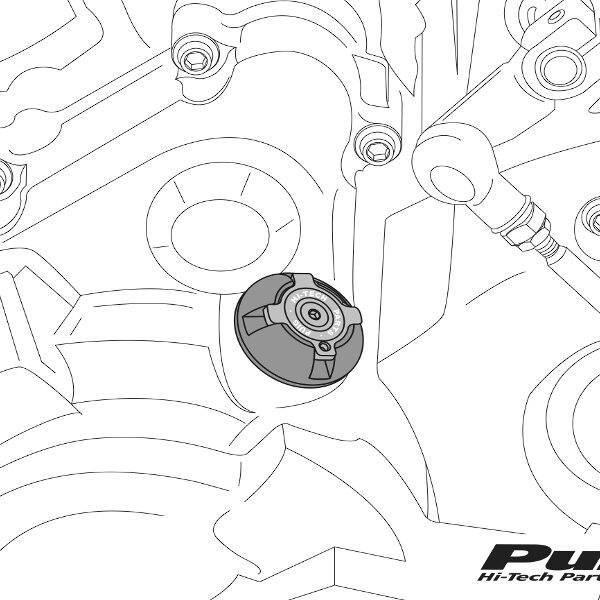 Puig Plug Oil Carter Honda C/Blue