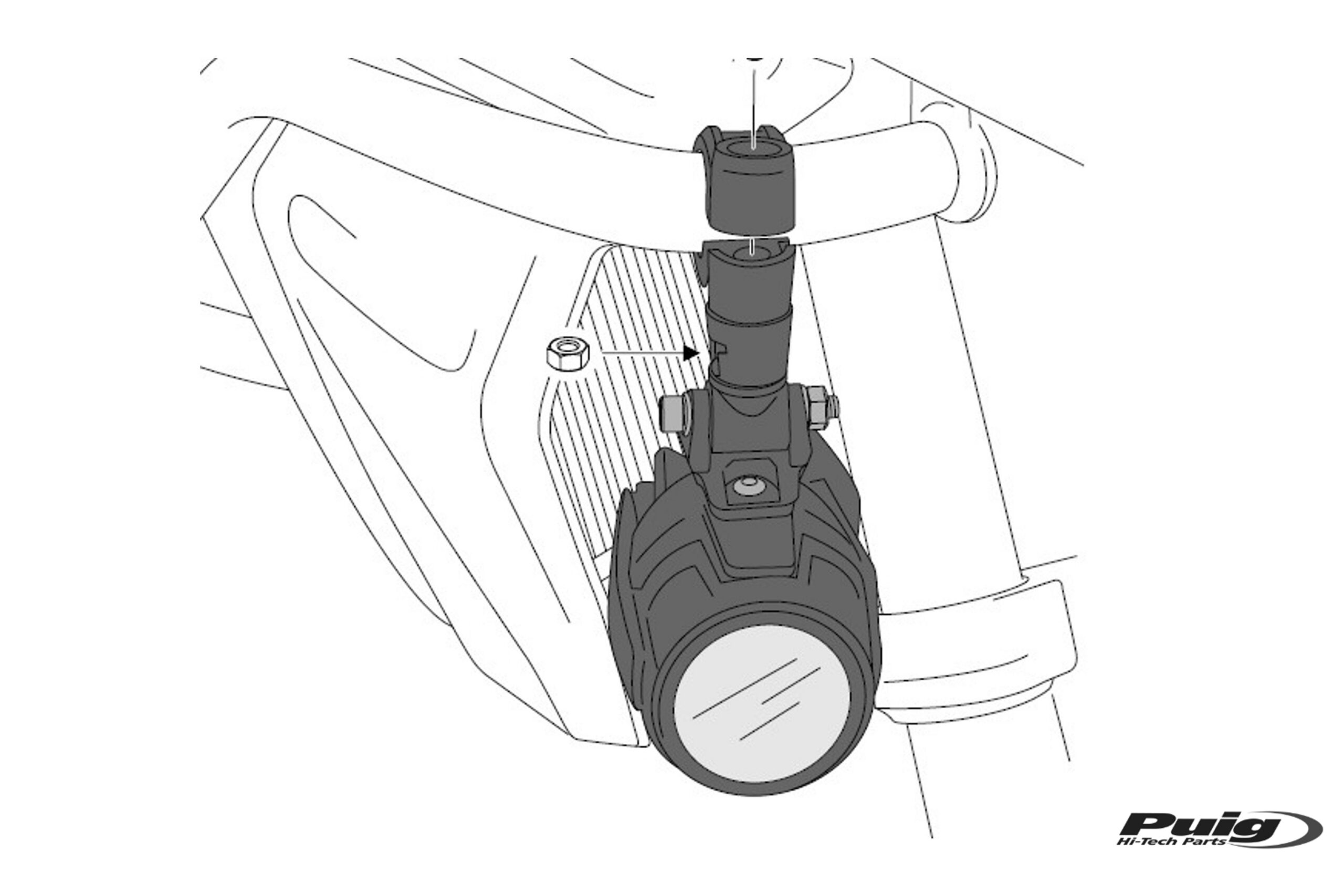 Puig Auxiliary Lights Switch C/Black - Image 2