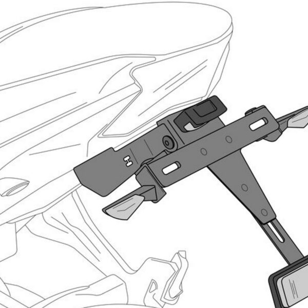 Puig Light Instalation Of License Plate For Yamaha Mt-1