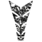 Puig Tank Pad Skull Party Black&White C/Black