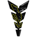 Puig Tank Pad Skull Mugello C/Black