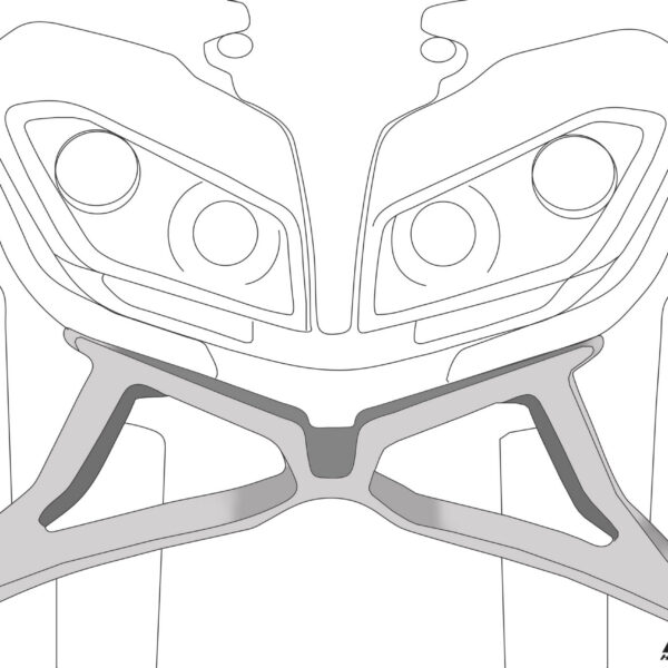 Puig Frontal Spoiler Naked Kawasaki Z900 20'-23' C/Black