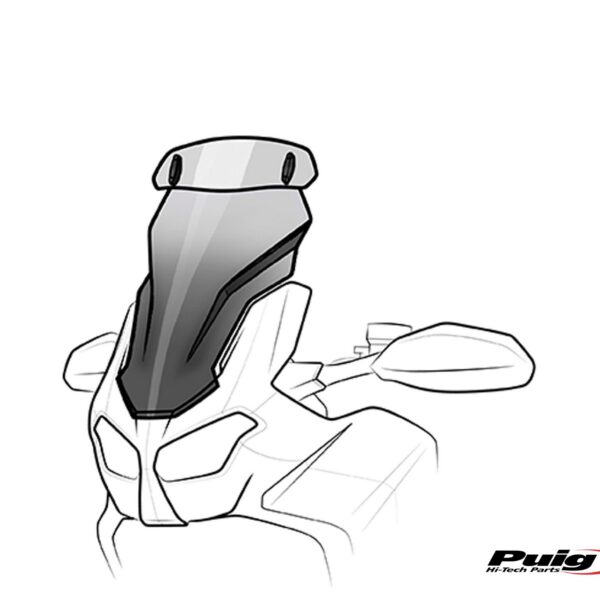 Puig Touring Screen W/Visor Benelli Trk251 20' - C/Smok