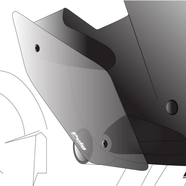Puig Downforce Naked Side Spoilers Yamaha Mt-09 21' C/Black