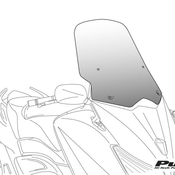 Puig Windshield V-Techline Touring Bmw C400X 19'- C/Smo