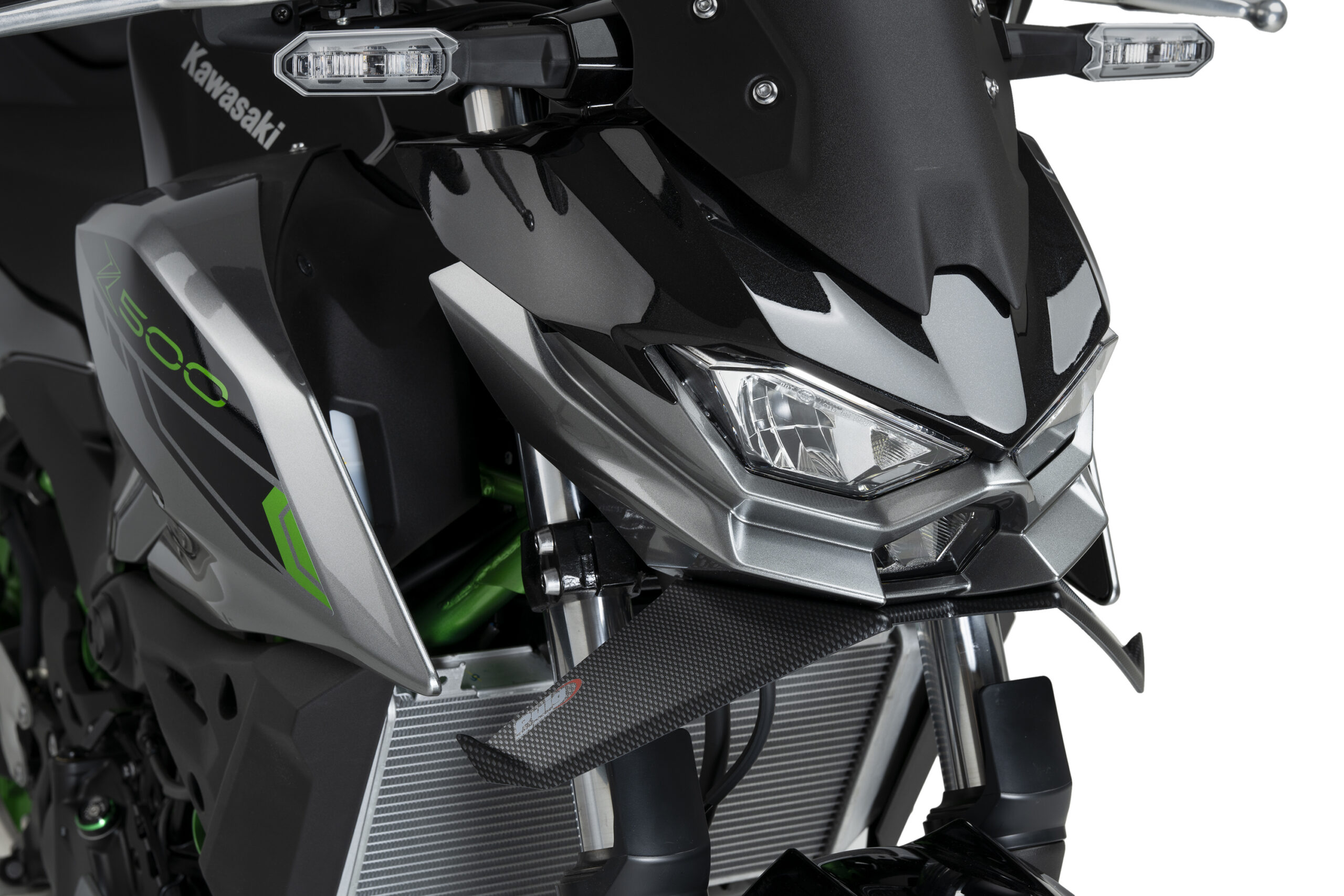 Puig Frontal Spoiler Naked Kawasaki Z500 24' C/Carbon L - Image 2