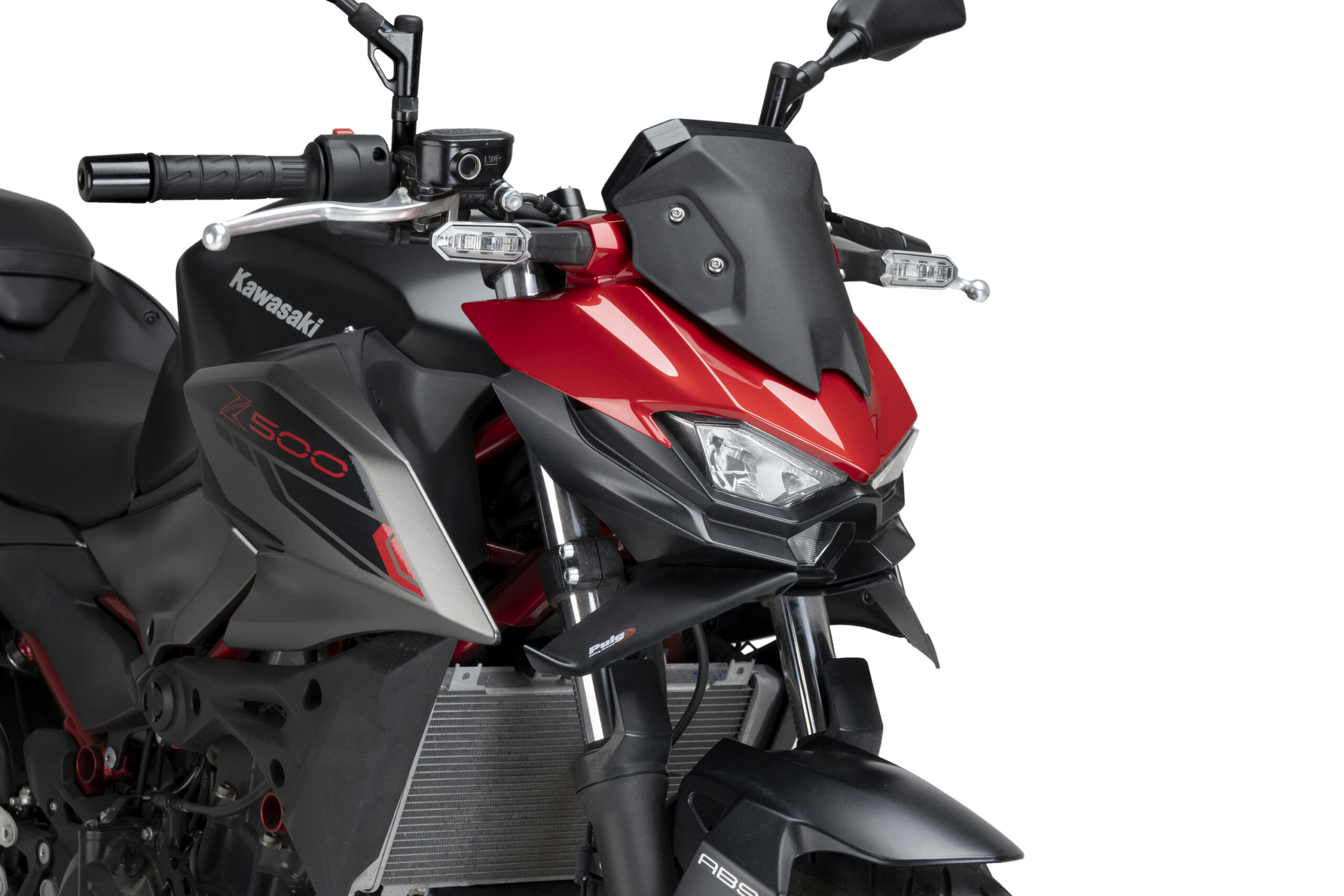 Puig Frontal Spoiler Naked Kawasaki Z500 24' C/Matt Bla - Image 2