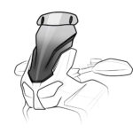 Puig Touring Screen W/Visor Crf1100L Africa Twin 20' C/