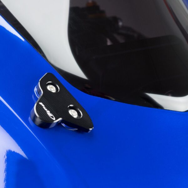 Puig Mirror Block Off Plate Set Kawasaki Models C/Blac