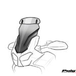 Puig Touring Screen W/Visor Honda Nc700X 12-13 C/Clear