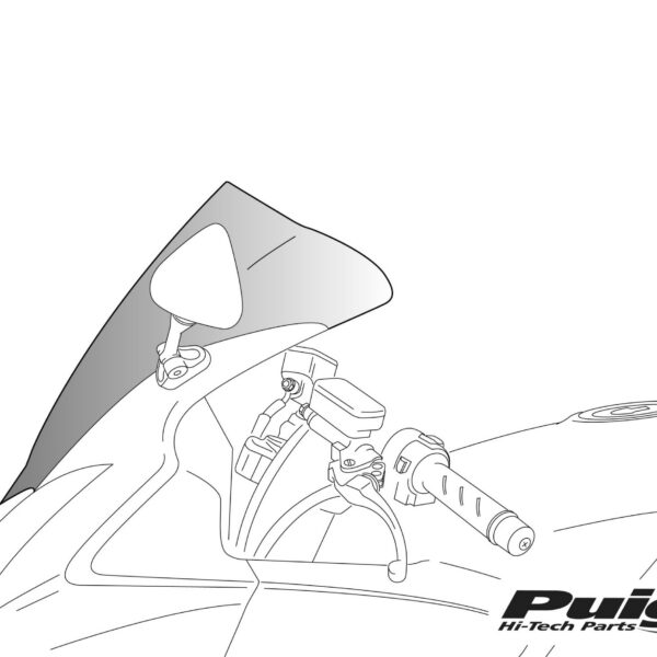 Puig Racing Screen Bmw R1200S 07-10 C/Red