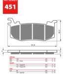 GOLDFREN Brake Pads 451 Ceramic Carbon S33