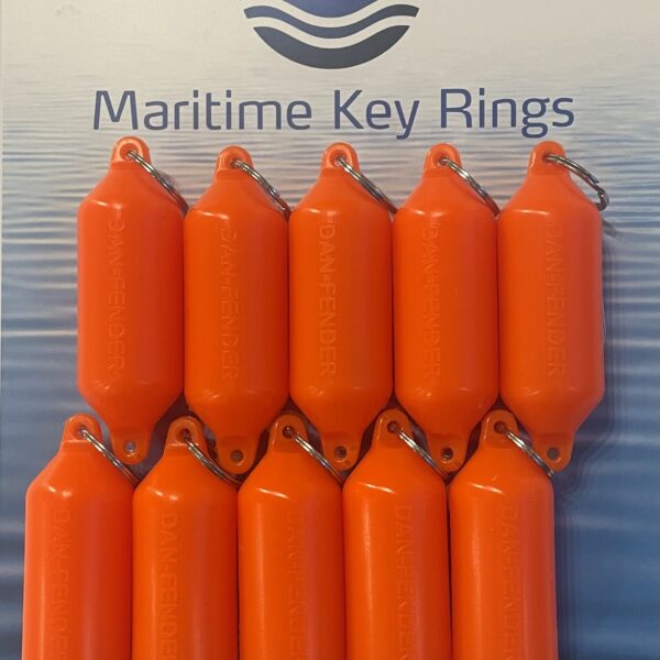 Dan-Fender Key Ring white 10 pcs set