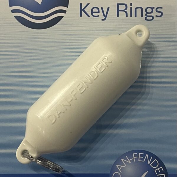 Dan-Fender Key Ring white