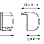 Dan-Fender Multi Dock SHORT Fender white 400 x 181 x 130/180mm