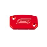 Scar Front Brake Reservoir Cover - Brembo KTM Husqvarna GASGAS - Red color