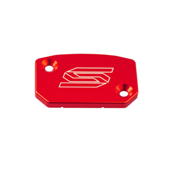 Scar Front Brake Reservoir Cover - Brembo KTM Husqvarna GASGAS - Red color
