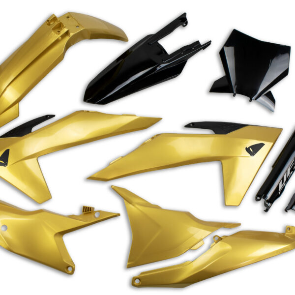 UFO Plastic kit 6-parts KTM SX/SXF125-450 23-24 Gold/Black