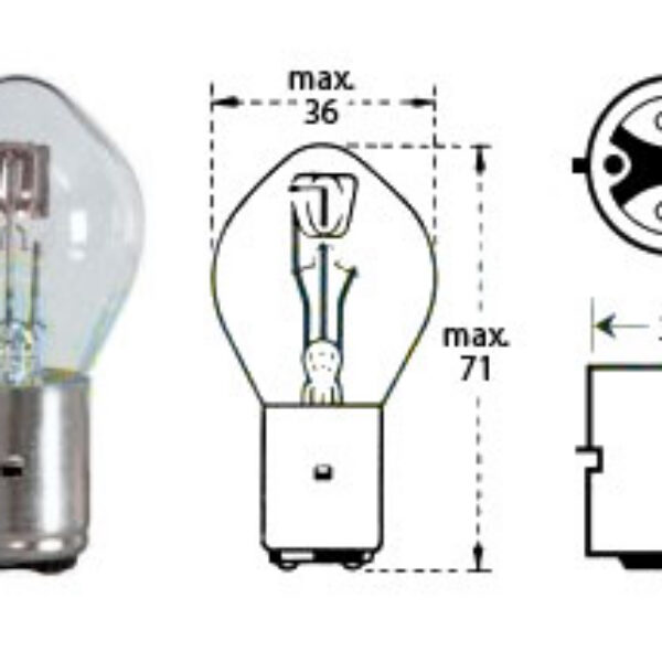 Bulb 12v 25/25w Ba 20d
