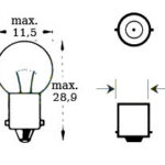 Bulb 6v 5w Ba 9s