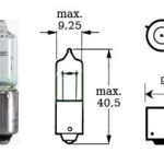 Bulb 12v 21w Bay 9s H21W minihalogeeni