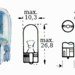 Bulb 12v 3w 2,1x9,5d