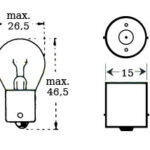 Bulb 6v 15w Ba 15s