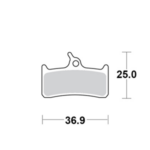 Motomaster Brake pad bicycle Organic: Shimano XT BR-M755 Grimeca System