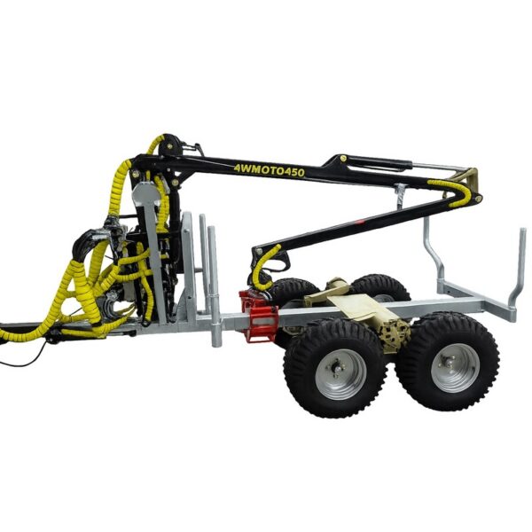 ATV Grapple crane 450-II with wheel drive winch and boom steering