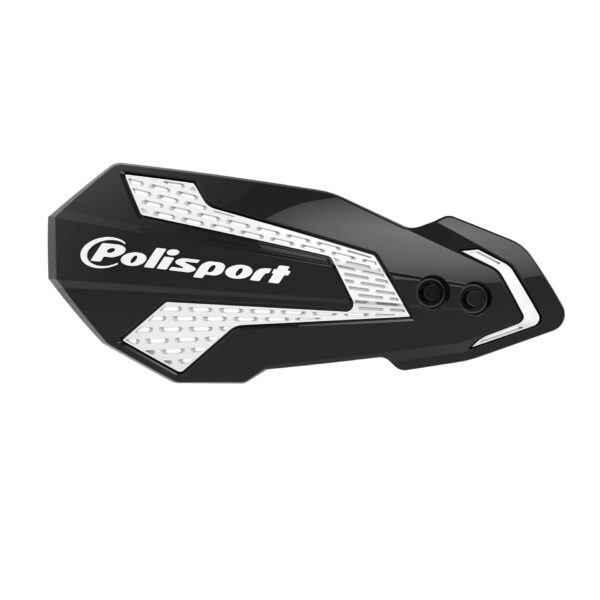 Polisport MX Flow handguard RMZ450 (07->) RMZ250 (04->) KX250F 08-18 Black/Whi