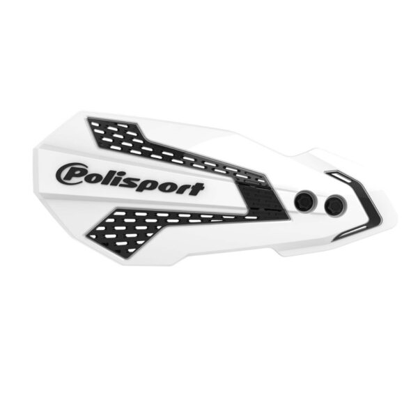 Polisport MX Flow handguard RMZ450 (07->) RMZ250 (04->) KX250F 08-18 White/Bla