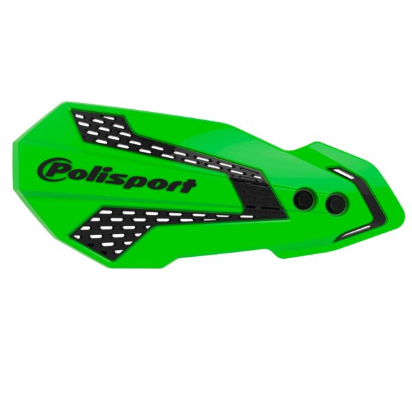Polisport MX Flow handguard KX250 (04->) KX250F/ (08-18) Green/Black