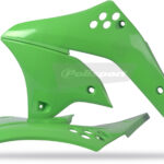 Polisport radiator scoops Kawasaki KX250F(06-08)OEM color green 05 (6)