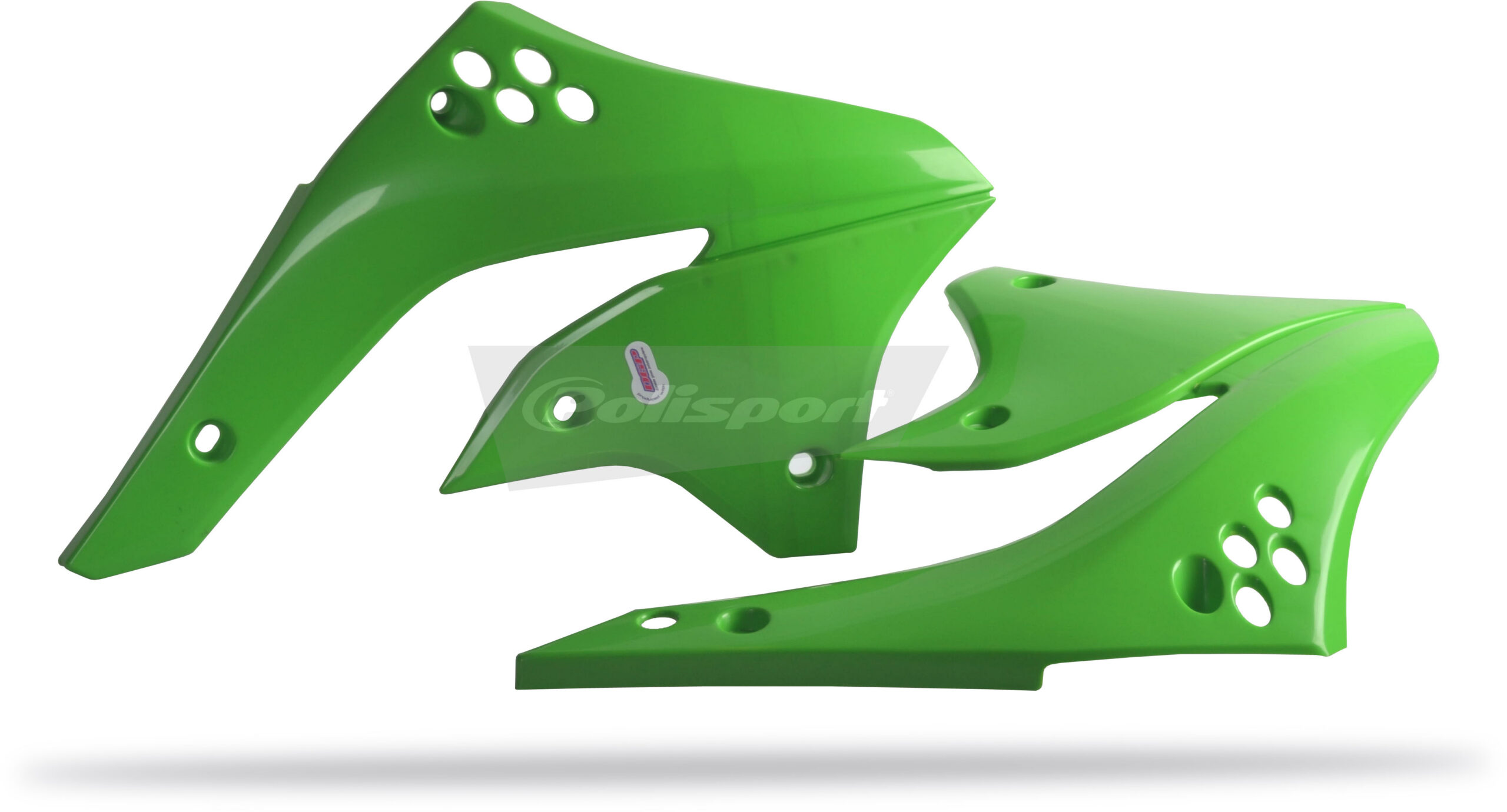 Polisport radiador scoops Kawasaki KX450F(06-08) OEM color green 05 (5) - Image 2
