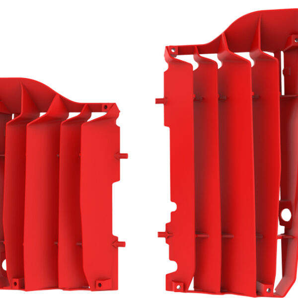 Polisport radiator louvers CRF450R 17-20 röd (18)