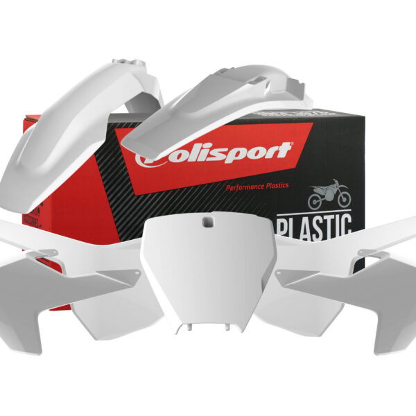 Polisport plastic kit TC125/250 FC250/350/450 16-18 White (1)