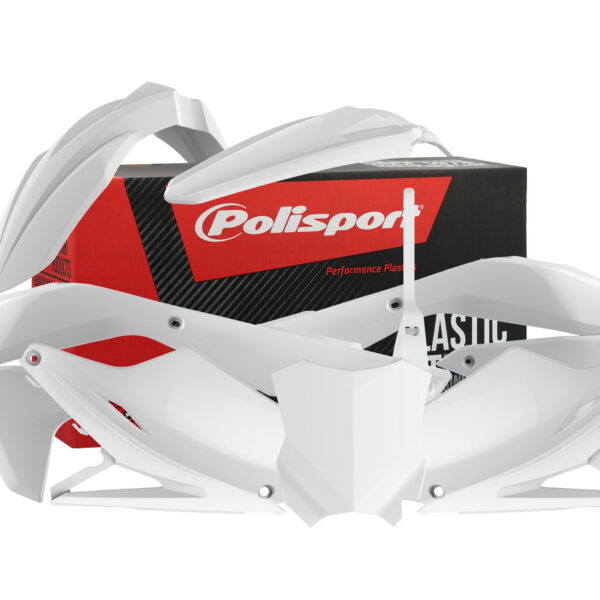 Polisport plastic kit KX450F 16-18 White (1)