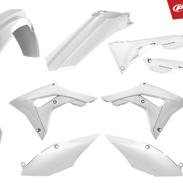 Polisport plastic kit CRF250 18-21/CRF450 17-20 white (1)