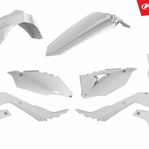 Polisport plastic kit KKX250F 21-23 KX450 19-23 White (1)